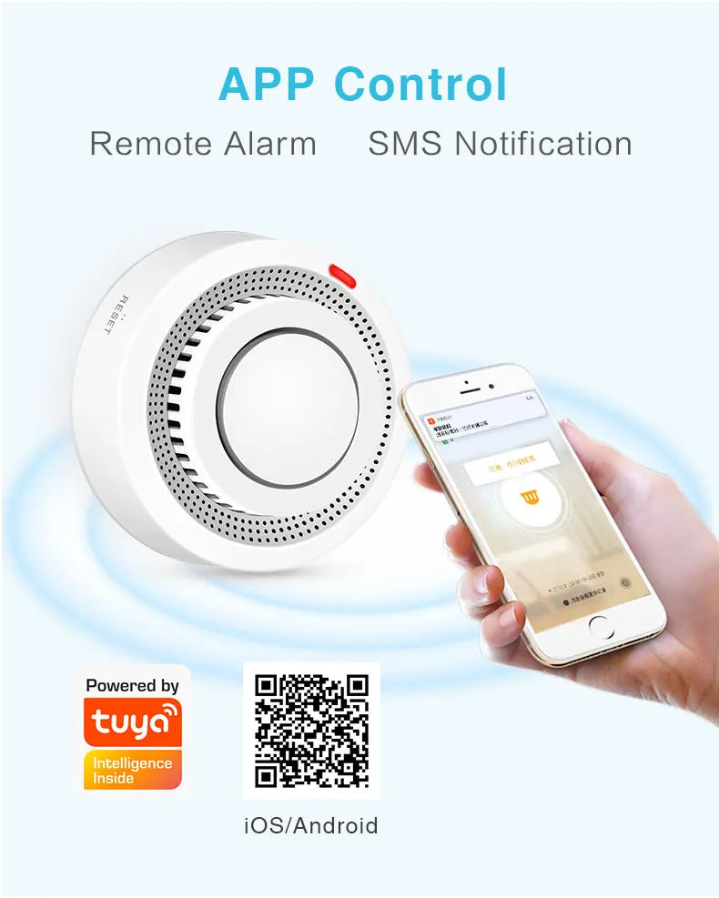 Wifi Smart Smoke Detector Sensor