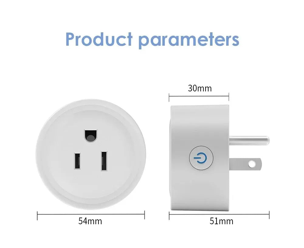 Smart Wifi Plug US Standard Wireless Outlet 10A