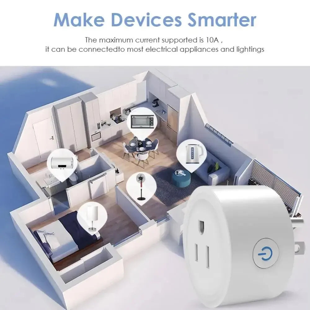 Smart Wifi Plug US Standard Wireless Outlet 10A